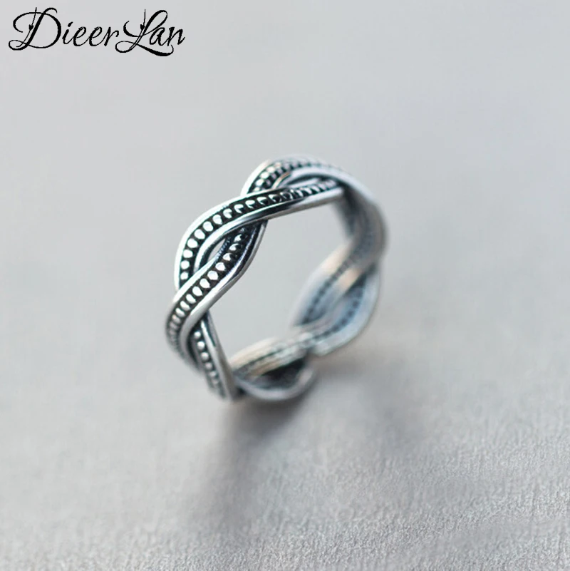 

New Arrivals 925 Sterling Silver Vintage Rings for Women Adjustable Size Ring Fashion sterling-silver-jewelry