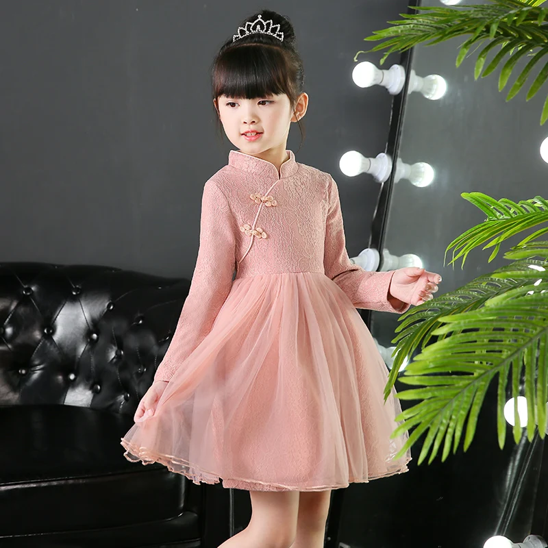 

Baby Girls Flower Sequins Dress Party Princess Dress Children Kids Clothes Vestido Infantil Kids Costume 4-9Y
