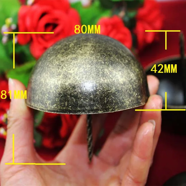 1Pcs 80*81mm,Round Decorative Iron Nails Furniture Studs Sofa Chair Pins,Table Foot Glide Nail,Tack Nail,Antique Bronze Tone 1Pcs 80*81mm,Round Decorative Iron Nails Furniture Studs Sofa Chair Pins,Table Foot Glide Nail,Tack Nail,Antique Bronze Tone
