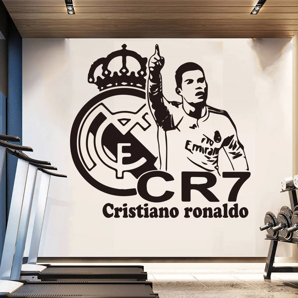كرة القدم ستار CR7 رونالدو لكرة القدم ملصقات جدار غرفة الديكور الاكسسوارات للأطفال غرفة ديكور جدار الفن dekoration كرة القدم ستار CR7 رونالدو لكرة القدم ملصقات جدار غرفة الديكور الاكسسوارات للأطفال غرفة ديكور جدار الفن dekoration