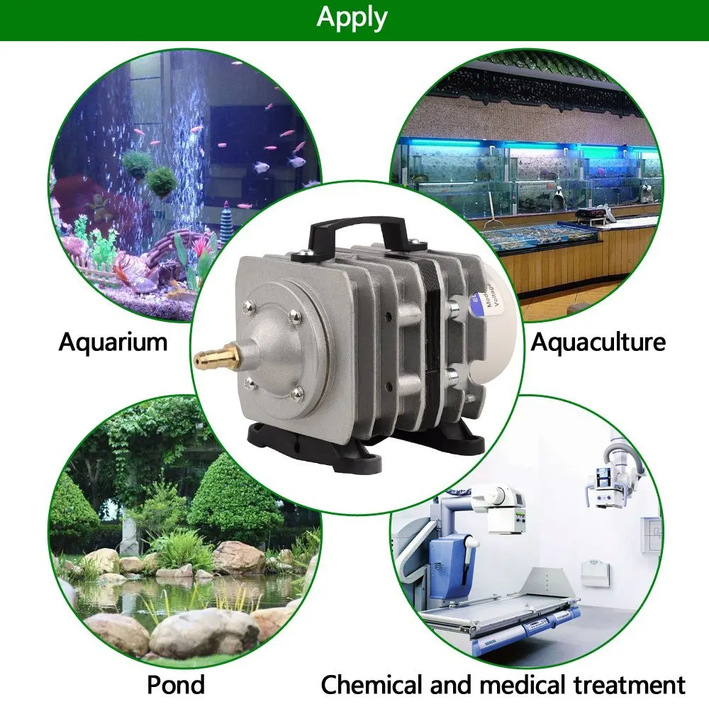SUNSUN ACO-016 520 Вт электромагнитный воздушный компрессор Гидропоника Пруд воздушный насос аквариумный аквариум аэратор для рыбоводства 520л/мин