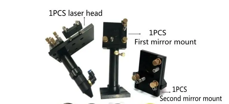 CO2 Laser Head Set / Mirror and Focus Lens Integrative Mount Houlder for Laser Engraving Cutting Machine CO2 Laser Head Set / Mirror and Focus Lens Integrative Mount Houlder for Laser Engraving Cutting Machine