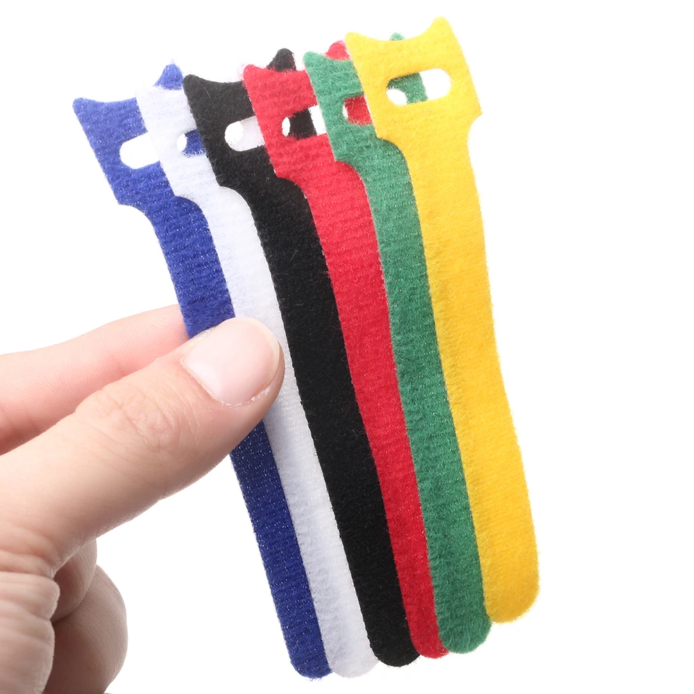 

20pcs Reusable Power Wire Protector Nylon Strap Fastening Cable Tie Strap Earphone Mouse Cord Organizer Management Hand Tool