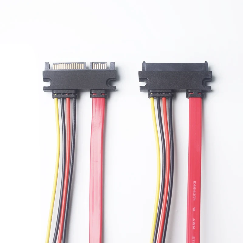 Расширитель питания SATA 22Pin штекер гнездо 7 + 15 Pin серия ATA комбинированный