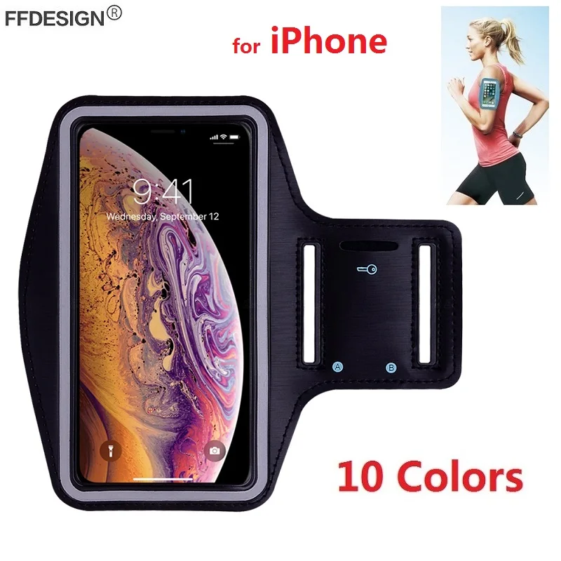 Чехол с повязкой на руку для iPhone 8 7 Plus 6 6s 5 SE 5S 5c 4 4s XR X XS Max Sport Running Gym держатель