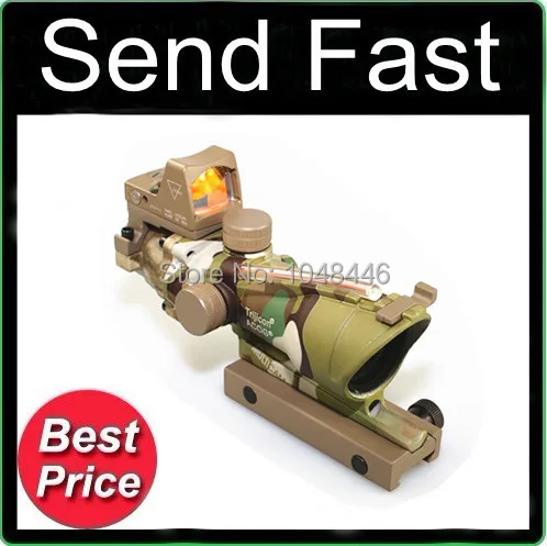 Best price at $107 Cheap Trijicon TA31 ACOG Style 4X32 Real Fiber Source Red Illuminated Sight Scope w/ RMR Micro Red Dot