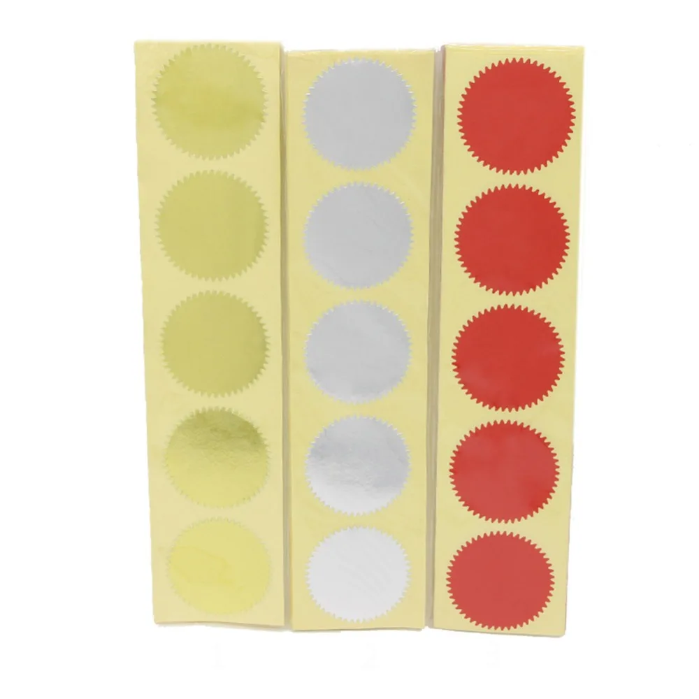 ZONESUN 100Pcs 45mm Embosser Sticker For Embossing Stamp Customize 