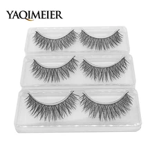 3 пар/компл. длинный толстый накладные ресницы Для женщин Хэллоуин ручной работы 3d Поддельные ресницы высокое качество