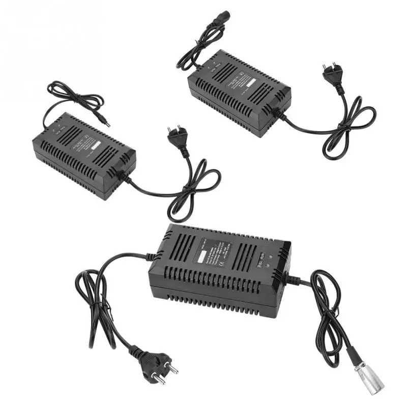Зарядное устройство для электрического велосипеда 3 контакта/XLR/DC разъем 110 240 В