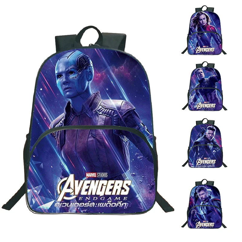 

16 Inch Backpacks The Avengers Children School Backpack Kindergarten Travel Bagpack Boys Girls School Bags Mochilas Infantil