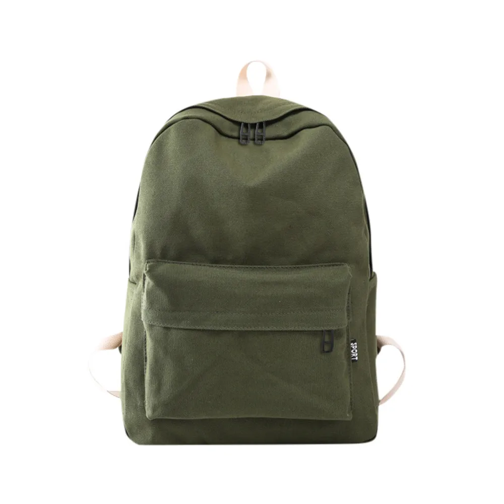 كلية الرياح الطالب أكياس ظهر للسفر على ظهره بلون أفقي مربع حزمة Preppy الكتف Bookbags Y416
