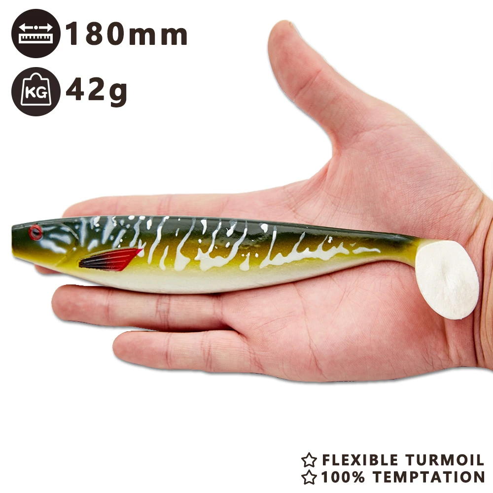 HUNTHOUSE كبيرة لينة الصيد إغراء برو شاد إغراء هائج 180mm42g البحر الصيد المياه المالحة باس الصيد شرك ل الصيد بايك زاندر HUNTHOUSE كبيرة لينة الصيد إغراء برو شاد إغراء هائج 180mm42g البحر الصيد المياه المالحة باس الصيد شرك ل الصيد بايك زاندر