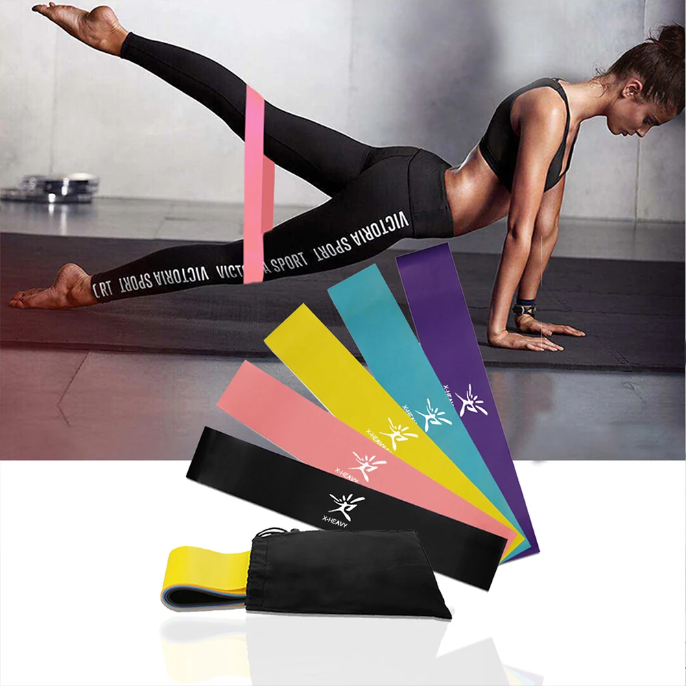 Exercise Elastic Fitness Train Yoga Resistance Loop Band Workout Pull Rope lot
