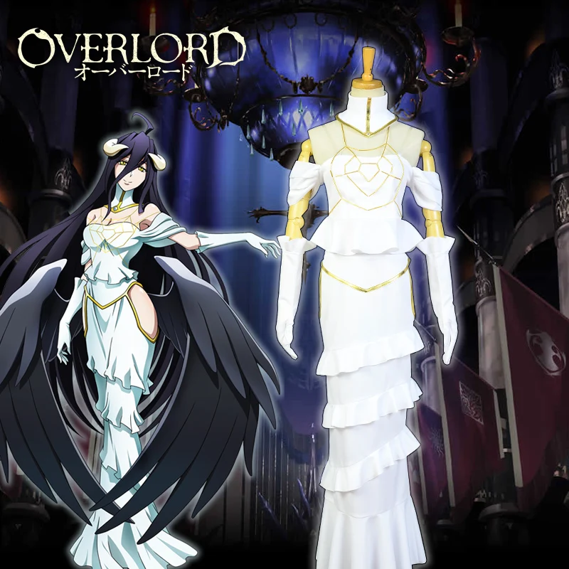 Japanese Anime Overlord 3 Albedo Dress Women Cosplay ...