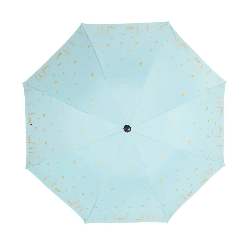 YADA Cartoon Fawn Umbrella For Women Children Folding Rainy Deer Umbrellas Anti-UV Lovely Animal Girls Boys Umbrella Gift YD133
