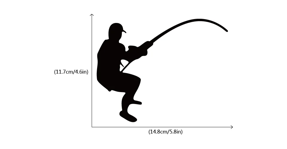 Fishing Man Silhouette Switch Sticker Personality Vinyl Art Wall Sticker Home Decor SW0150 Fishing Man Silhouette Switch Sticker Personality Vinyl Art Wall Sticker Home Decor SW0150