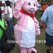 Талисман розовый поросенок шеф-повар талисмана обычай Необычные костюмы аниме косплей комплекты Mascotte Необычные платье карнавальный костюм