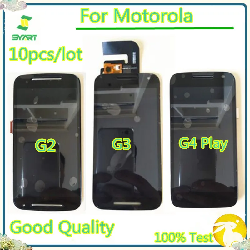 10 шт./лот ЖК-дисплей с сенсорным экраном дигитайзер сборка для Motorola Moto G2 XT1063 XT1064 G3