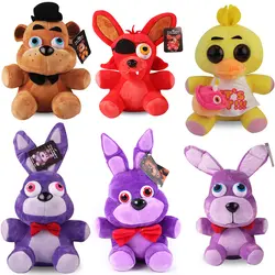 FNAF/плюшевые игрушки куклы 25 см Five Nights At Freddy Fazbear медведь Bonnie Chica Foxy плюшевые игрушки подарок для детей