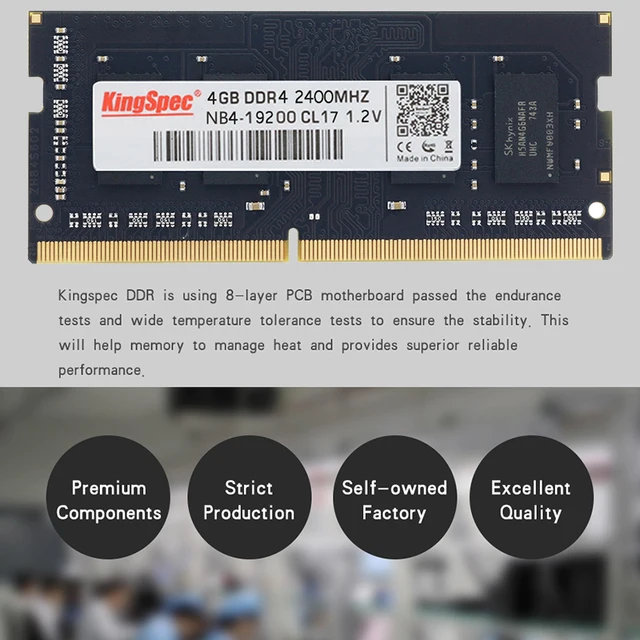Best Offers 2018 KingSpec Original 4GB 8GB 16GB Memory Ram 2400MHz PC4-19200 For Desktop Laptop High Speed RAM Free Shipping