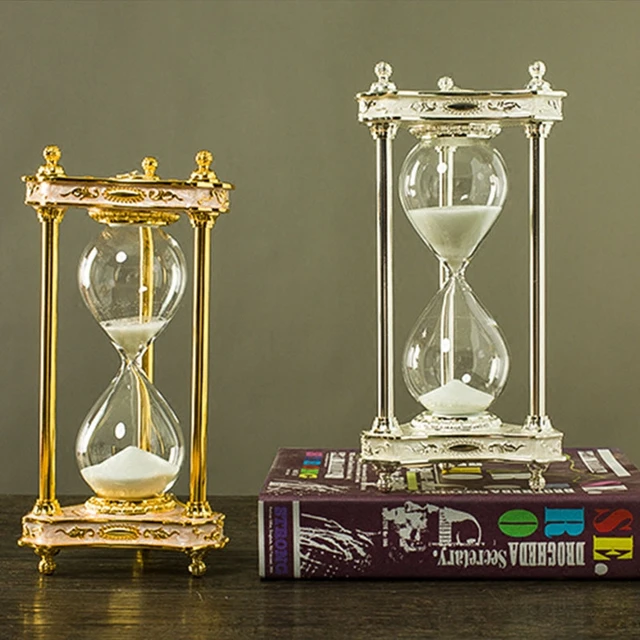 fashion 30min metal decorative hourglass sablier 30 minute colorful  hourglass for home decoration gifts Hg002 - AliExpress