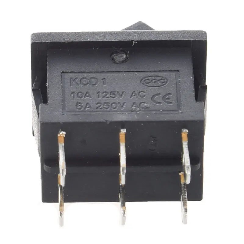 10 шт. AC 6A/250V 10A/125V 6 Pin DPDT ВКЛ/вкл 2 положения оснастки в лодке кулисный переключатель