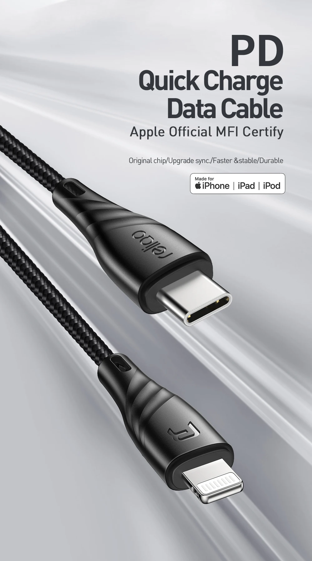 Mcdodo USB-C PD Быстрая зарядка MFI кабель type C для Lightning Зарядное устройство USB C для iPhone XR XS Max 8 iPad iPod ISO кабель