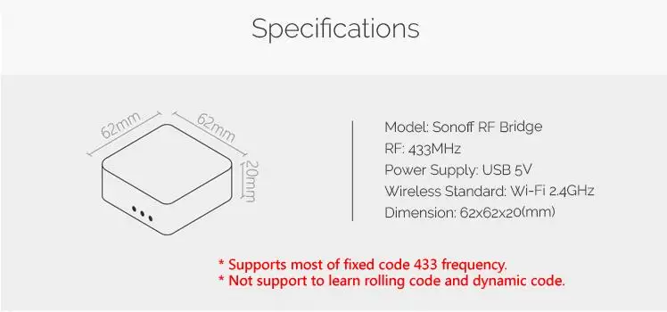 Sonoff комплекты автоматизации умного дома RF Bridge 433+ PIR 2 датчик движения+ DW1 датчик сигнализации для дверей и окон работа с Alexa, Google Home