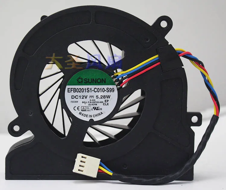 

AVC CPU cooling fan for Dell Inspiron One 2320 2330 9010 9020 VOSTRO 360 EFB0201S1-C010-S99 DC12V 0.44A 5.28W 3WY43 03WY43