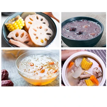DMWD 1.6L Mini Automatic Electric Stewing Pot Soup Porridge Cooker Ceramic Water Partition 3 Cores 7 Menus 12H Appointment 220V 3