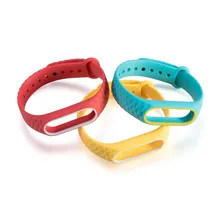 Спортивный силиконовый ремешок на запястье, браслет, сменные шагомеры, цветной браслет для бега, фитнес-аксессуары для Xiaomi Band 2