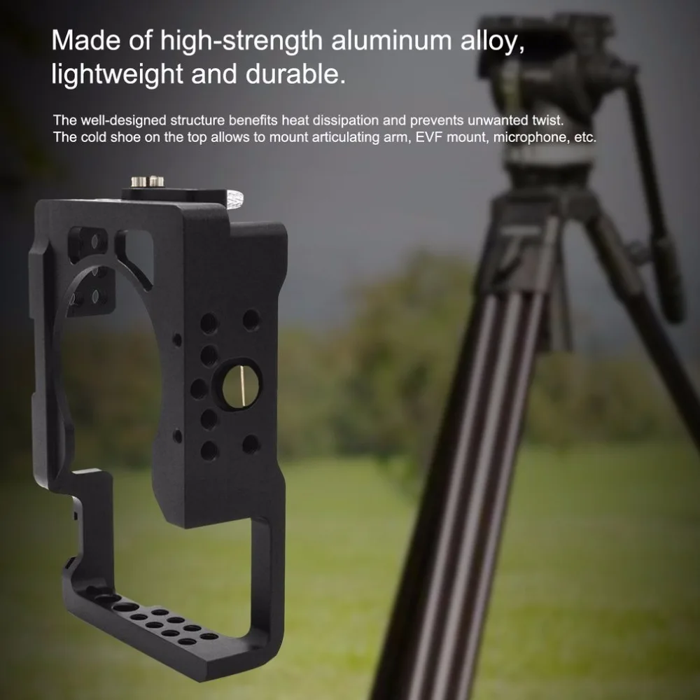 Алюминий сплав Камера Cage Защитная рамка для sony A6500 ILDC видео клетка установить
