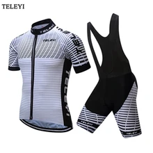 Teleyi Для мужчин команда MTB Велосипедный Спорт Костюмы костюм велосипед одежда комплект Майо Roupa Ropa де Ciclismo короткий рукав Велоспорт Джерси