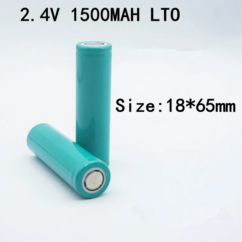 

5pcs Lithium Titanate Battery Cell LTO 18650 2.4v 1500mAh High Rate for Diy Pack Power Tool 5s 12v 14v + Battery Holder