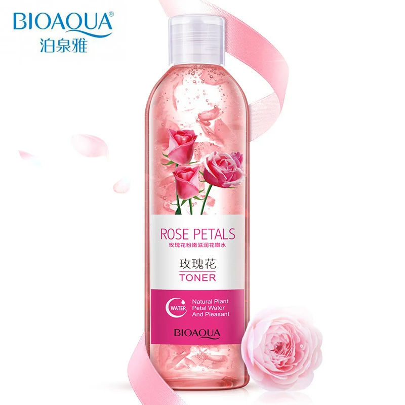 

Bioaqua Rose Petals Essence Water Face Toners 250ml Shrink Pores Anti-Aging Whitening Moisturizing Oil Control Skin Care Toner