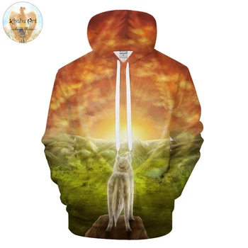 

Possibilities By KhaliaArt Wolf 3D Print Hoodies Men Casual Sweatshirt Hooded Tracksuit Brand Pullover Jacket HoodyCoat DropShip