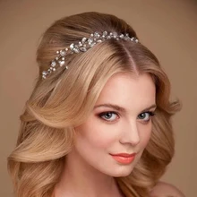 Hair Jewelry Summer Bridal Hair Tiara Head Piece Rhinestone Hair Pin Crown Headband