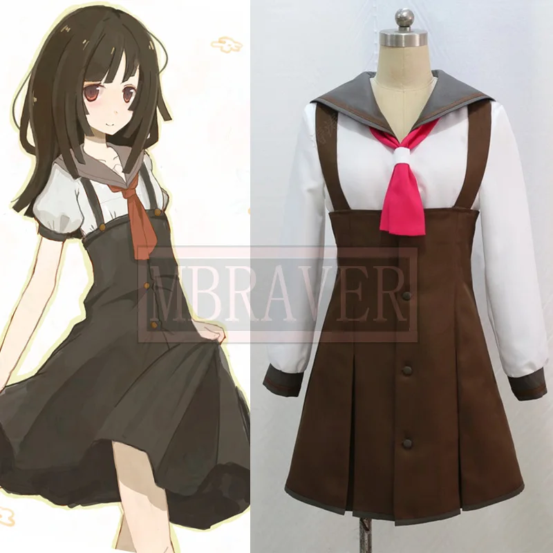 

Bakemonogatari cosplay school uniform Customize Sengoku Nadeko cosplay costume