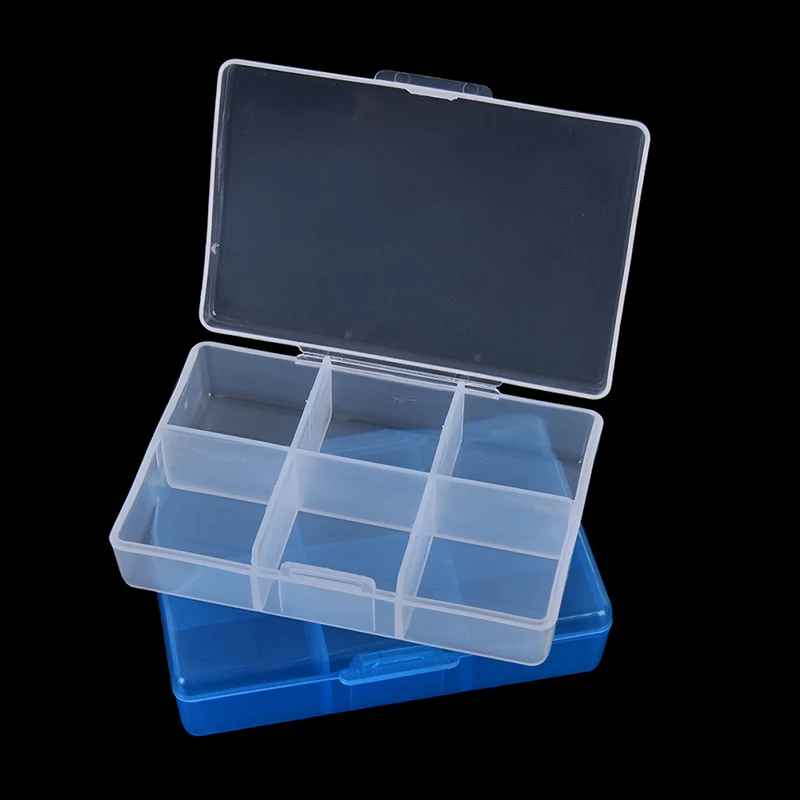 

7 Day Pill Medicine Tablet Pill Case Box 6Compartment Clear Pill Box Container For Medicine Splitters Dispenser Organizer Case