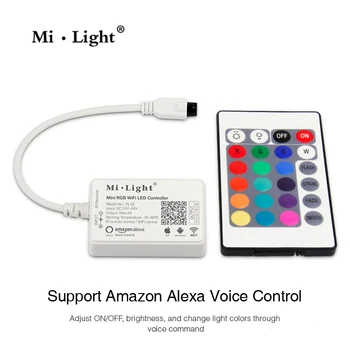 

mi light YL1S mini RGB WIFI LED Controller Amazon Alexa Smart phone APP IR Remote Control For LED Strip