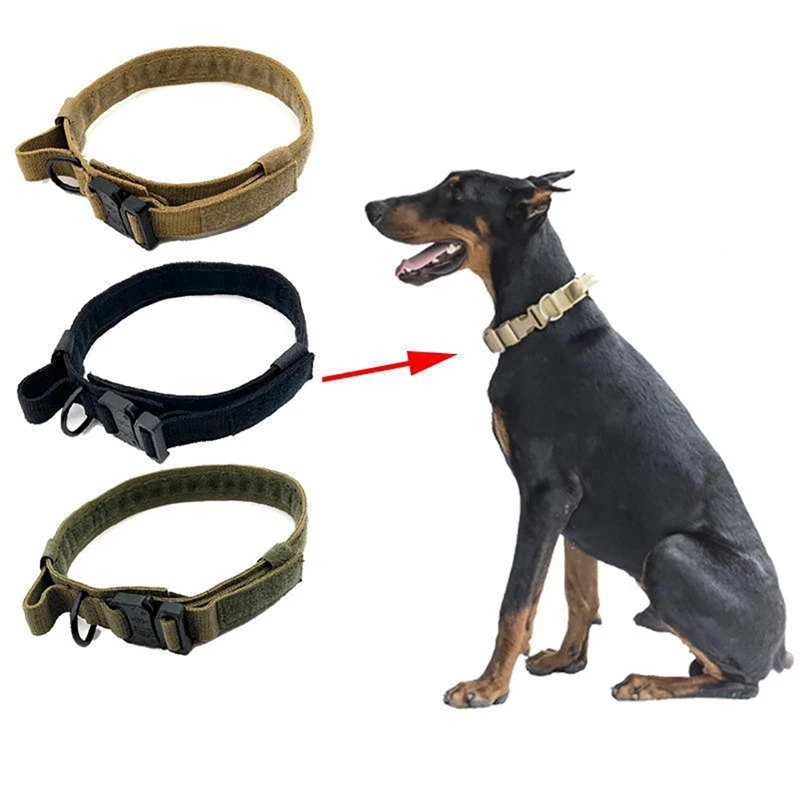 

1.5 Inches Pet Collars Dog Durable Nylon Neck Supplies Outdoor Walking Training Safety Tool For Medium Large Dogs
