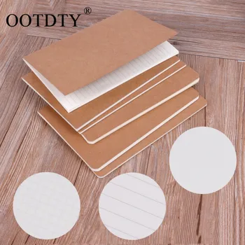 

OOTDTY DIY Cute Kraft Paper Notebook Creative Sketchbook For Kids Paint Draw Gift Korean Stationery School Supplies Student