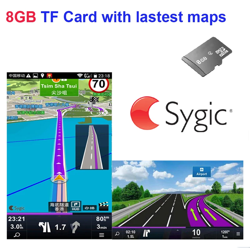 

8GB TF/SD Card car dvd GPS NEW MAPS for android/ios os with North American/Whole Europe/Australia/New Zealand Car gps maps