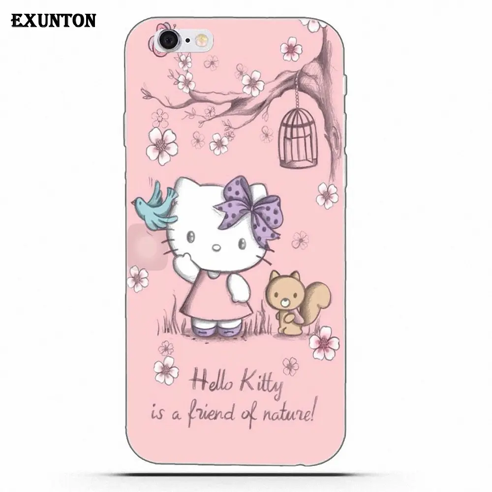Персонажи Sanrio для Apple iPhone 4 4S 5 5C SE 6 6S 7 8 Plus X Мягкий ТПУ чехол