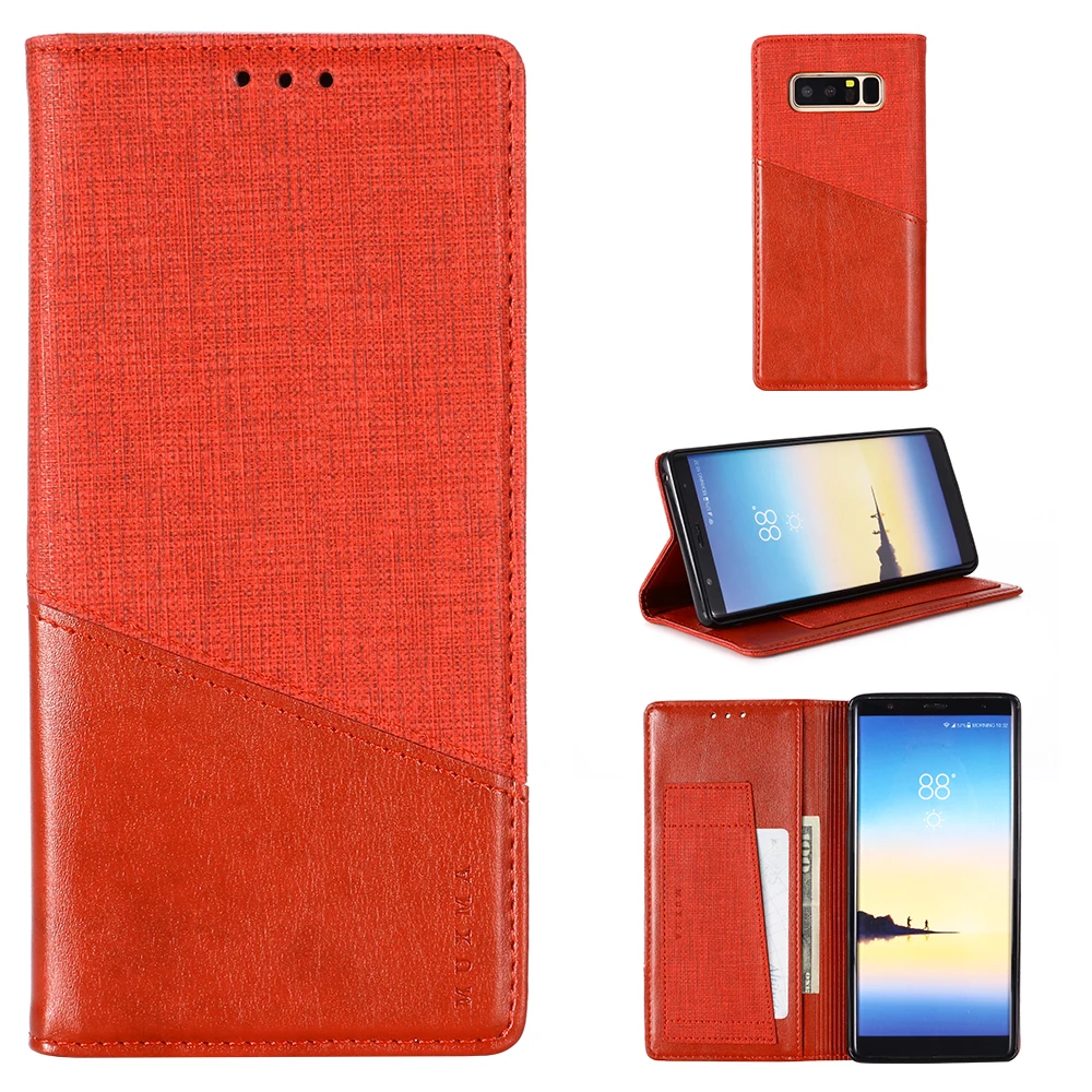 

Flip Leather For Samsung Note8 Note9 Phone Case Leather Credit Card Stitching Stereoscopic For Galaxy Note8 Case Bracket Magnet