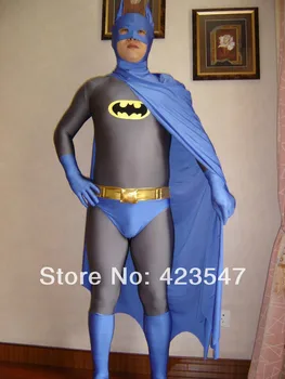 

Navy Blue & Grey Batman Superhero Costume Halloween Carnival costumes play