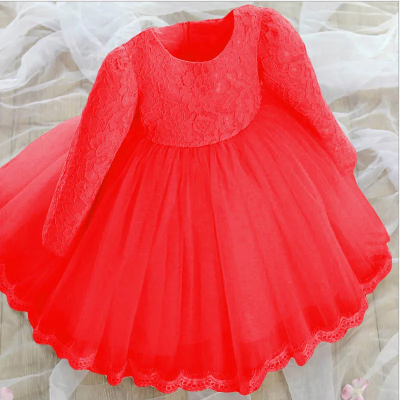 Детское праздничное платье на день рождения; пышные платья для маленьких девочек; светло-голубое свадебное платье; детское голубое свадебное платье - Цвет: Красный