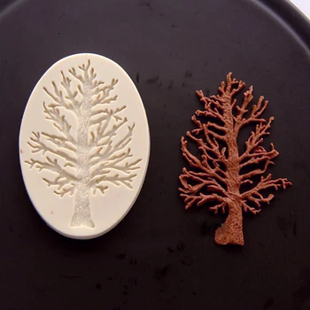 

PRZY New Year Christmas Fondant Molds Cake Mold Silicone Mold Tree Wild Trunk Diy Cake Decorations Soap Making Decorated Moulds
