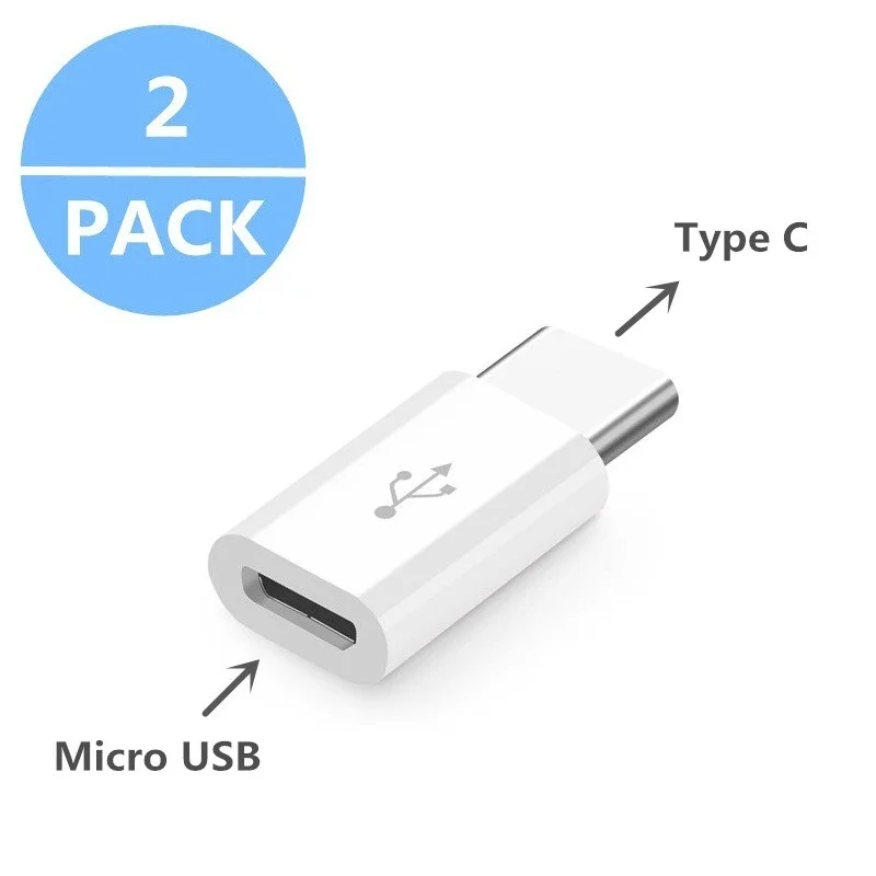 2 шт. кабель Type-C адаптер к Micro USB для Nubia Z19/Z20/Z20S Быстрая зарядка синхронизации
