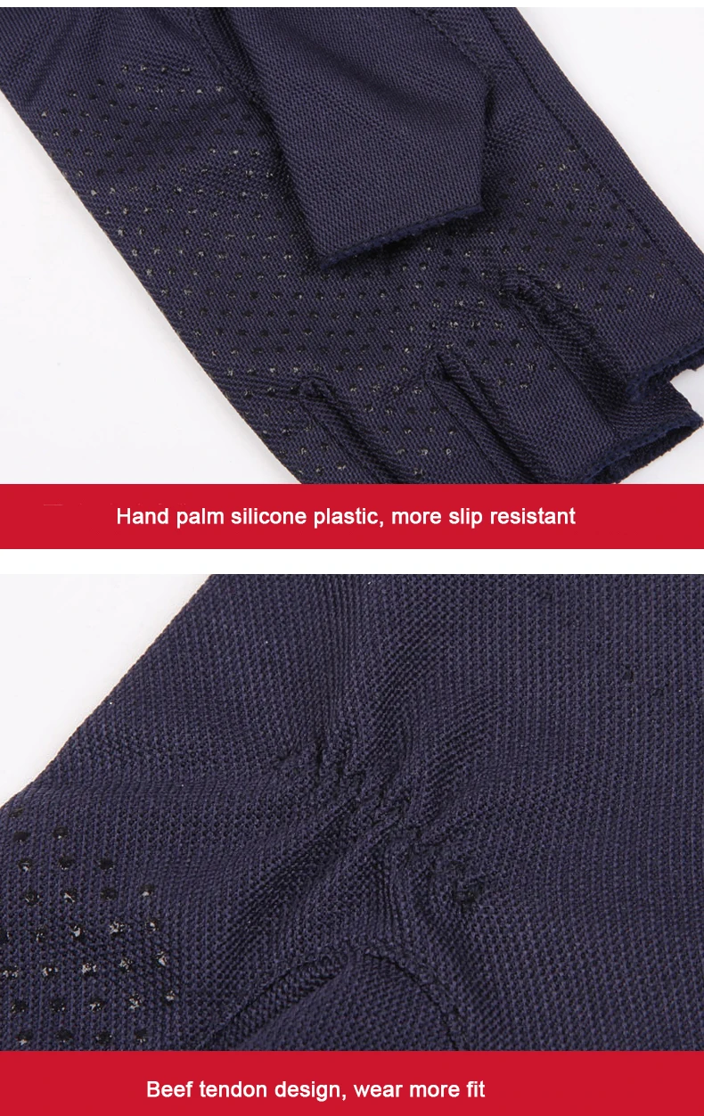 Осенне-зимние солнцезащитные перчатки мужские тонкие дышащие нескользящие для вождения полупальчиковые мужские летние полупальчиковые